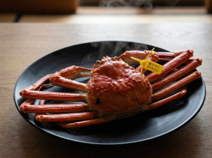 【越前がに×黄色いタグ】冬の日本海が育んだ赤い宝石、至高の1.1kg（茹で）